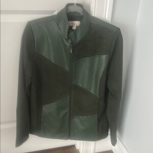 Olive Green Leather Jacket